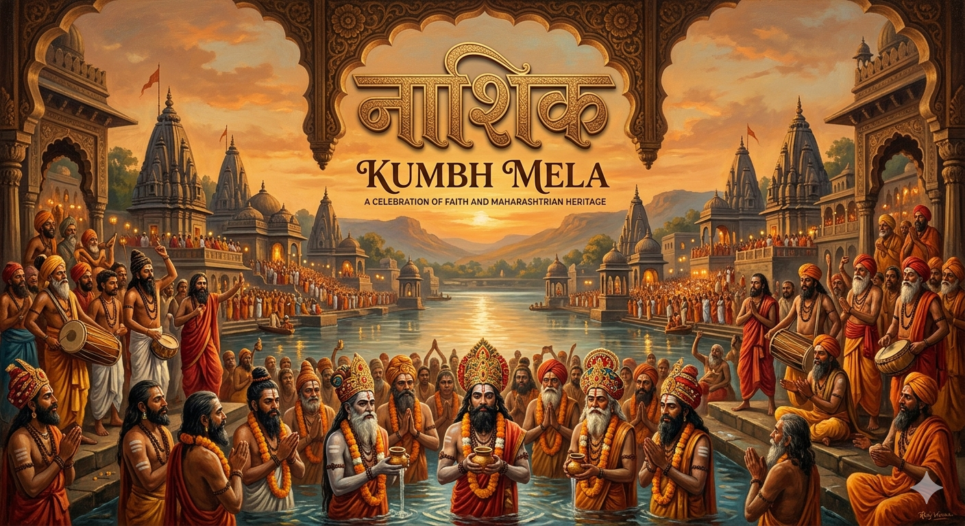 नाशिक कुंभमेळ्याचे दृश्य